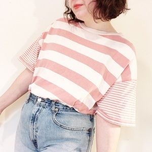 2/$20 Urban Outfitters BDG Boston Oversized Striped Ringer Tee
